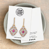 Voeg uw Logo toe die de Kaart van het Vertonende V