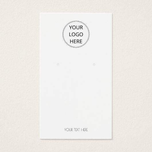 Voeg uw Logo toe die de Kaart van het Vertonende V (Voorkant)