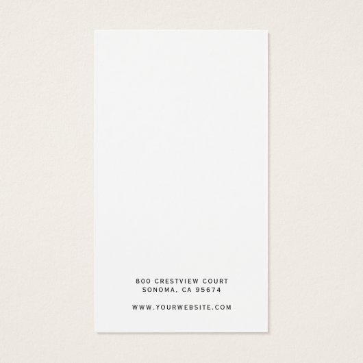 Voeg uw Logo toe die en de Kaart van de Vertoning  (Achterkant)