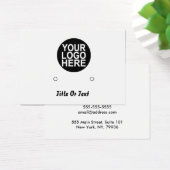 Voeg uw Logo toe die met adres verdient Visitekaartje (Bureau)