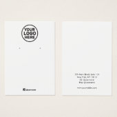 Voeg uw Logo toe die sociale netwerken voor beelds Visitekaartje (Voorkant /achterkant)