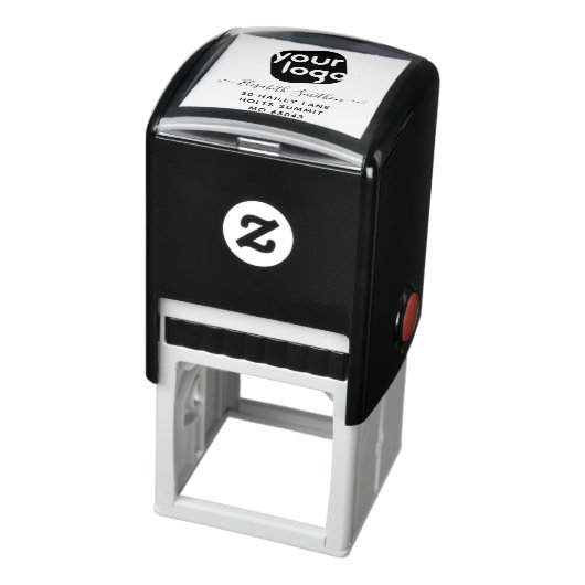 Voeg uw logo toe Eenvoudig Elegant Zakelijk Profes Zelfinktende Stempel (Product)