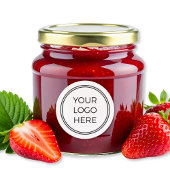 Voeg Uw Logo Toe Eenvoudig Rond Label