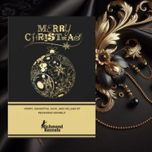 Voeg uw logo toe Goud/Zwart Ornament Zakelijke kaa