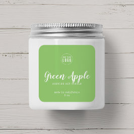 Voeg Uw Logo toe het Manuscript van de Kleur van d Vierkante Sticker