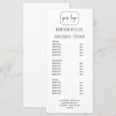 Voeg uw logo toe Homemade Bakkerij Prijslijst & M Menu (Voorkant / Achterkant)