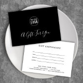 Voeg uw logo toe Kleur naar keuze Cadeaubon