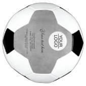 Voeg uw logo toe met aangepaste bedrijfs tekst voetbal (Gedraaid)