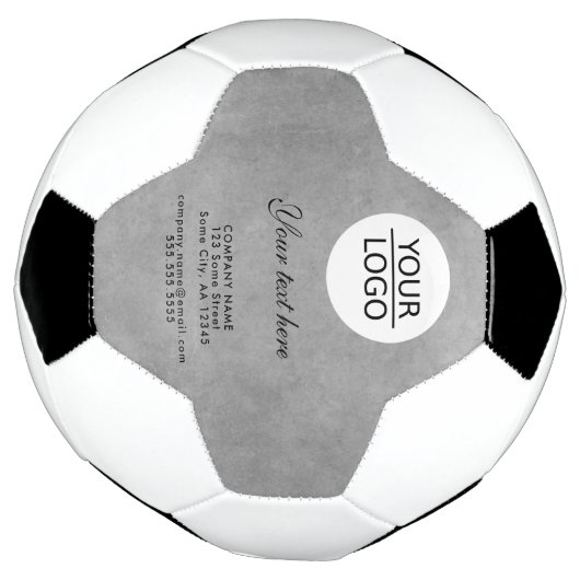 Voeg uw logo toe met aangepaste bedrijfs tekst voetbal (Gedraaid)
