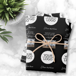 Voeg uw logo toe met aangepaste tekst Foto Promoti Inpakpapier Vel