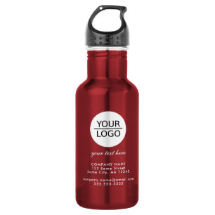 Voeg uw logo toe met aangepaste tekst promotie waterfles