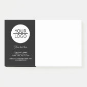 Voeg uw logo toe met aangepaste tekst Promotie Zwa Post-it® Notes (Voorkant)