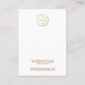 Voeg uw Logo toe met beeldscherm met drie paren wi Visitekaartje (Achterkant)