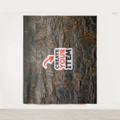 Voeg uw logo toe Stone Slates Zoom Achtergrond Cor Wandkleed (Voorkant)