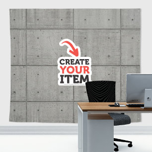 Voeg uw logo toe Tech Beton Zoom Achtergrond Grijs Wandkleed