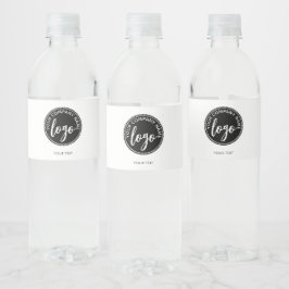 Voeg uw logo toe waterfles etiket