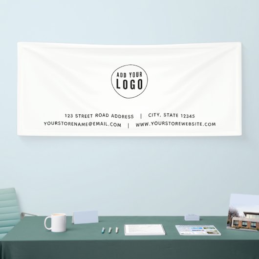 Voeg uw Logo toe Website Spandoek (Beurs)