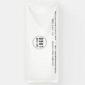 Voeg uw Logo toe Website Spandoek (Verticaal)