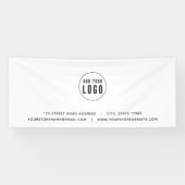 Voeg uw Logo toe Website Spandoek (Horizontaal)