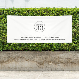Voeg uw Logo toe Website Spandoek