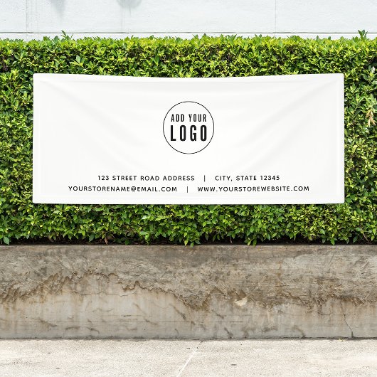 Voeg uw Logo toe Website Spandoek