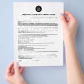 Voeg uw logo toe Wit TOESTEMMINGSFORMULIER Flyer (Hand)
