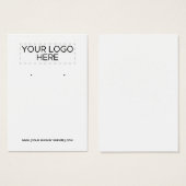 Voeg uw Logo toe - witte verkenningskaart Visitekaartje (Voorkant /achterkant)