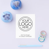 Voeg uw logo toe Zakelijk Modern Minimalistisch Flyer (Enkel)