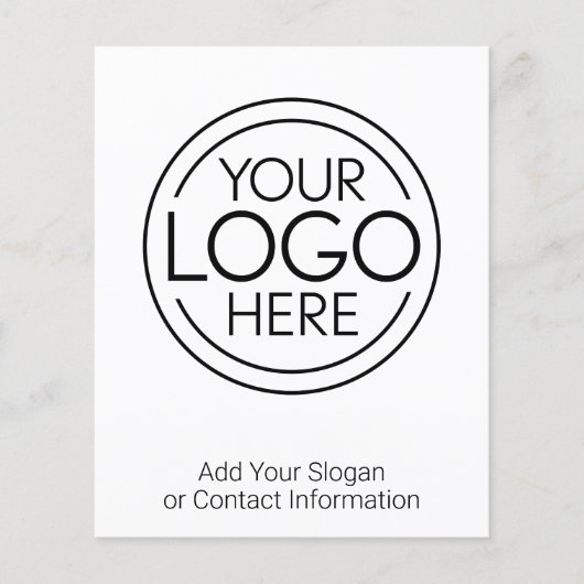 Voeg uw logo toe Zakelijk Modern Minimalistisch Flyer (Voorkant)