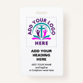 VOEG UW LOGO TOE | Zakelijke kerk Badge (Voorkant)