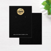 Voeg uw Logo toe - zwarte oorkaartje Visitekaartje (Bureau)