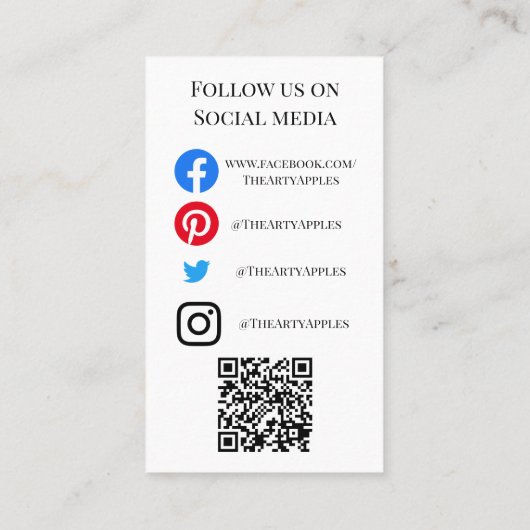 VOEG UW LOGO TUMBLER CARE KAART goudglitter TOE Visitekaartje (Achterkant)