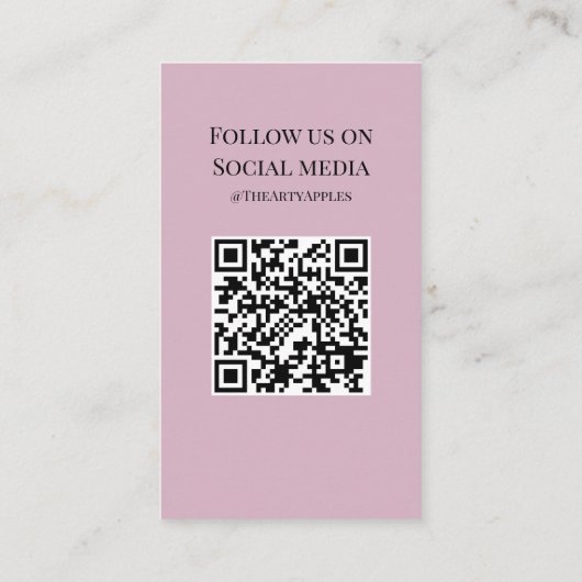 VOEG UW LOGO tumbler CARE vinyl business rainbow T Visitekaartje (Achterkant)