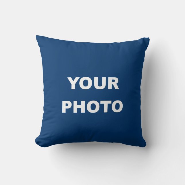 Voeg uw Logo van het Afbeelding van de Foto van he Kussen (Voorkant)