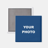 Voeg uw Logo van het Afbeelding van de Foto van he Magneet (Voorkant / Achterkant)