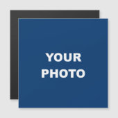 Voeg uw Logo van het Afbeelding van de Foto van he Magnetische Uitnodiging (Voorkant / Achterkant)