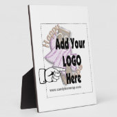 Voeg Uw LOGO van het Bedrijf als cliënt of werknem Fotoplaat (Zijkant)