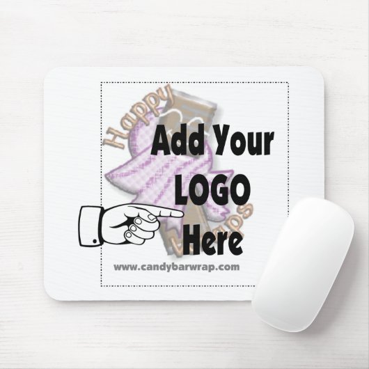 Voeg Uw LOGO van het Bedrijf als cliënt of werknem Muismat (Met muis)