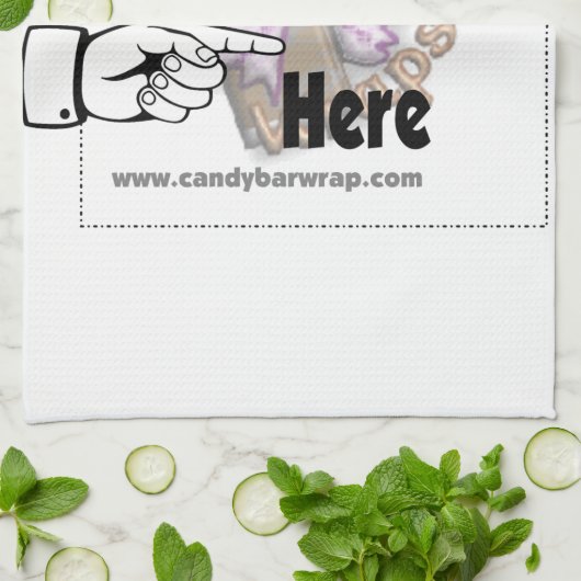 Voeg Uw LOGO van het Bedrijf als cliënt of werknem Theedoek (Gevouwen)