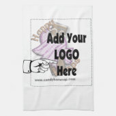 Voeg Uw LOGO van het Bedrijf als cliënt of werknem Theedoek (Verticaal)