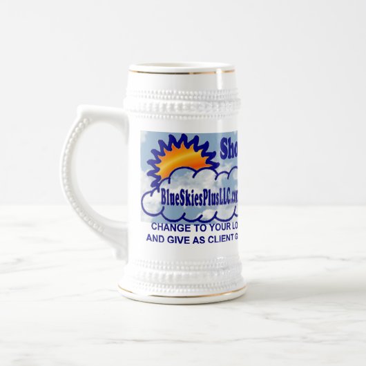 Voeg uw Logo van het Bedrijf op de Steins van de B Bierpul (Links)