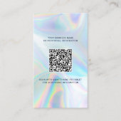 Voeg Uw Logo van het Bedrijf toe QR DIY Holographi Visitekaartje (Voorkant)