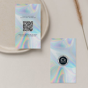 Voeg Uw Logo van het Bedrijf toe QR DIY Holographi Visitekaartje
