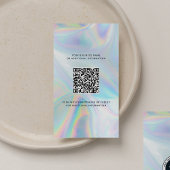 Voeg Uw Logo van het Bedrijf toe QR DIY Holographi Visitekaartje