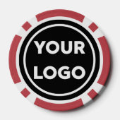 Voeg Uw Logo van het BedrijfsBedrijf op Zwarte Bra Poker Chips (Achterkant)