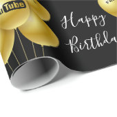 Voeg Uw Logo verjaardag van de Bedrijf toe Cadeaupapier (Rol Hoek)