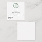 Voeg uw Logo-vierkant Visitekaartje in (Voorkant / Achterkant)