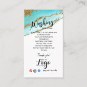 VOEG UW LOGO wasinstructies ZORGKAARTEN TOE Visitekaartje (Voorkant)