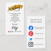 VOEG UW LOGO wasinstructies ZORGKAARTEN TOE Visitekaartje (Voorkant / Achterkant)