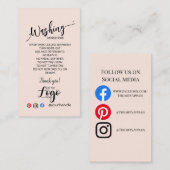 VOEG UW LOGO wasinstructies ZORGKAARTEN TOE Visitekaartje (Voorkant / Achterkant)